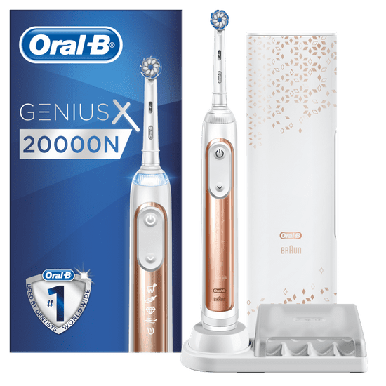 Oral-B Genius X 20000N Rose Gold Sensitive električna četkica za zube
