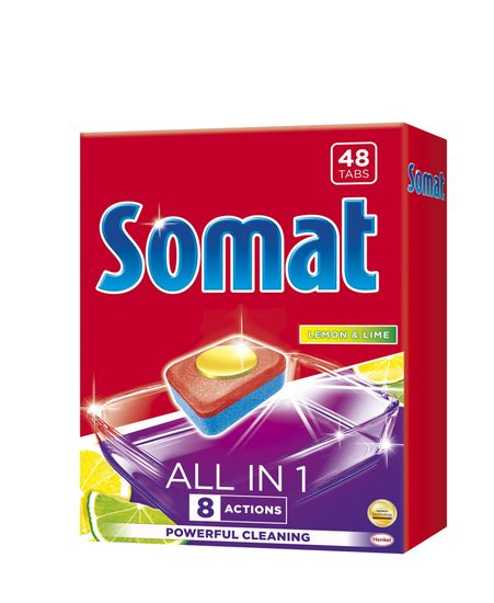 Somat tablete za perilicu suđa All in One Lemon&Lime, 48 komada