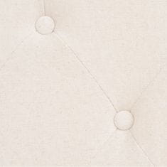 Vidaxl 3-dijelni set sofa od tkanine krem bijeli