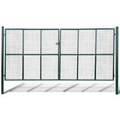 Vidaxl Mrežasta vrtna vrata 400x200 cm