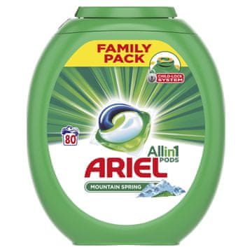 Ariel Mountain Spring 3u1 gel kapsule, 80 komada