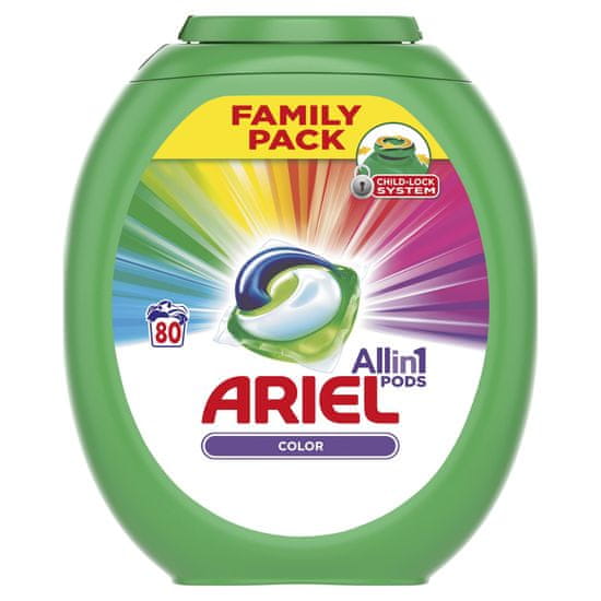 Ariel Color 3u1 gel kapsule, 80 komada