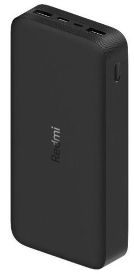 Xiaomi Redmi Power Bank prijenosna baterija, 20000 mAh, crna - otvorena ambalaža