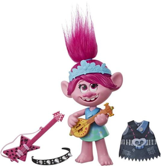 Hasbro Trolls Poppy pjevačka figura, s rock dodatkom