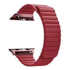 BStrap Leather Loop remen za Apple Watch 38/40/41mm, Red