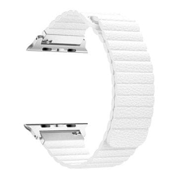 BStrap Leather Loop remen za Apple Watch 42/44/45mm, White