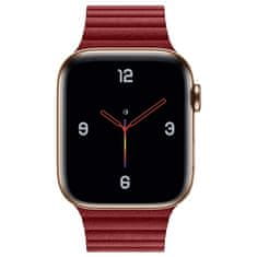 BStrap Leather Loop remen za Apple Watch 38/40/41mm, Red