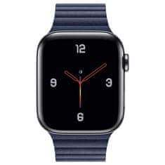 BStrap Leather Loop remen za Apple Watch 38/40/41mm, Dark Blue
