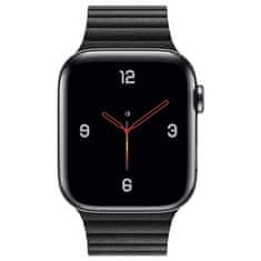 BStrap Leather Loop remen za Apple Watch 38/40/41mm, Black