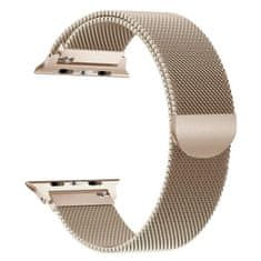 BStrap Milanese remen za Apple Watch 42/44/45mm, Gold Cream