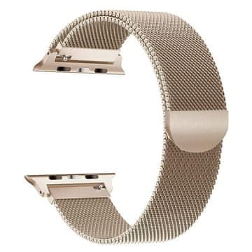 BStrap Milanese remen za Apple Watch 42/44/45mm, Gold Cream