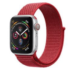 BStrap Nylon remen za Apple Watch 38/40/41mm, Red