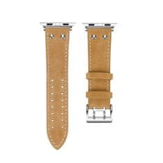 BStrap Leather Sport remen za Apple Watch 38/40/41mm, Champagne