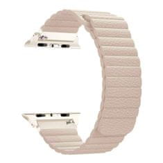 BStrap Leather Loop remen za Apple Watch 42/44/45mm, Khaki