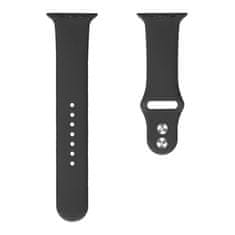 BStrap Soft Silicone remen za Apple Watch 42/44/45mm, Black
