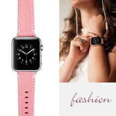 BStrap Leather Italy remen za Apple Watch 38/40/41mm, Pink