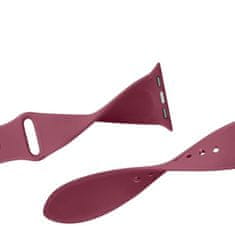 BStrap Soft Silicone remen za Apple Watch 38/40/41mm, Red Wine