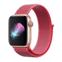 BStrap Nylon remen za Apple Watch 42/44/45mm, Pink