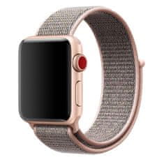 BStrap Nylon remen za Apple Watch 42/44/45mm, Rose Gold