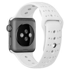 BStrap Silicone Sport remen za Apple Watch 38/40/41mm, White