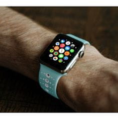 BStrap Silicone Sport remen za Apple Watch 38/40/41mm, Teal White