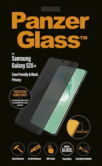 PanzerGlass Case Friendly Privacy zaštitno staklo za Samsung Galaxy S20+, crno