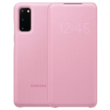 Samsung LED View preklopna maska za Samsung Galaxy S20, roza (EF-NG980PPE)
