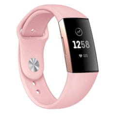 BStrap Silicone (Small) remen za Fitbit Charge 3 / 4, sand pink
