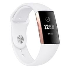BStrap Silicone (Small) remen za Fitbit Charge 3 / 4, white