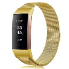 BStrap Milanese (Small) remen za Fitbit Charge 3 / 4, gold