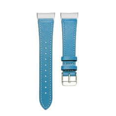 BStrap Leather Italy (Large) remen za Fitbit Charge 3 / 4, blue