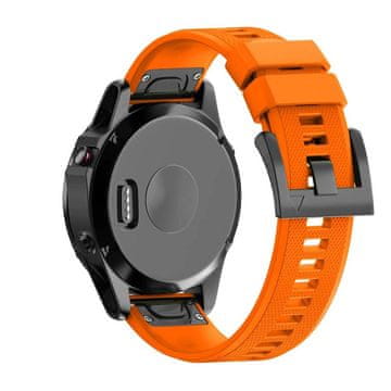 BStrap Silicone Acton remen za Garmin Fenix 5x / 5x Plus / 6x / 6x Pro / 7x / 8 51mm, orange