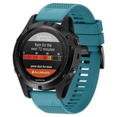 BStrap Silicone Acton remen za Garmin Fenix 5 / 6 / 6 Pro / 7 / 8 47mm / E, dark teal