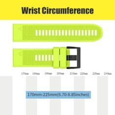 BStrap Silicone Acton remen za Garmin Fenix 5 / 6 / 6 Pro / 7 / 8 47mm / E, black