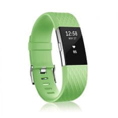 BStrap Silicone Diamond (Small) remen za Fitbit Charge 2, green