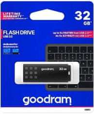 GoodRam UME3 USB stick, 32 GB, USB 3.0, crni
