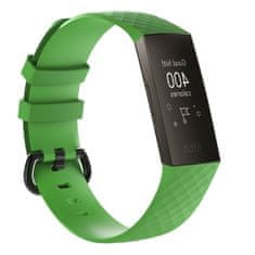 BStrap Silicone Diamond (Large) remen za Fitbit Charge 3 / 4, green