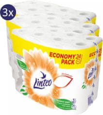 LINTEO Economy Pack toaletni papir, 3x24 role, 3 slojni, bijela