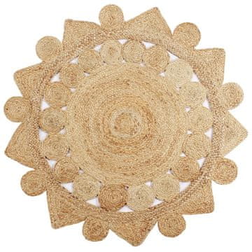 Vidaxl Ručno rađeni pleteni tepih od jute 150 cm