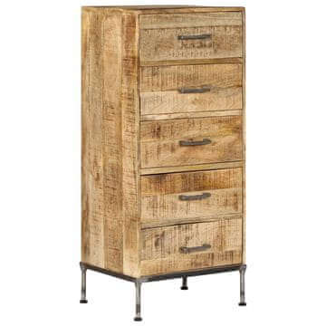 Vidaxl Komoda s ladicama, 45x35x106 cm, Masivno drvo manga