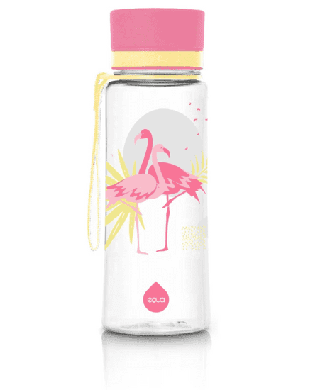 Equa Flamingo steklenička, brez BPA, 600 ml
