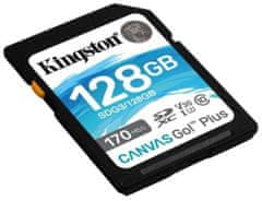 Kingston Canvas Go! Plus SD memorijska kartica, 128 GB