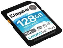 Kingston Canvas Go! Plus SD memorijska kartica, 128 GB