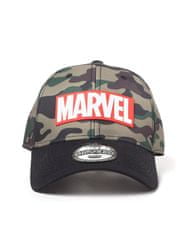 Difuzed Marvel: Camouflage Logo Adjustable Cap kapa sa šiltom