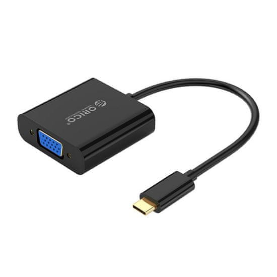 Orico XD-122 adapter USB-C v VGA, crni
