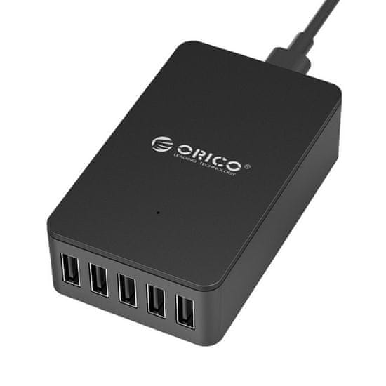 Orico CSE-5U punjač 5x USB, 40 W, crni