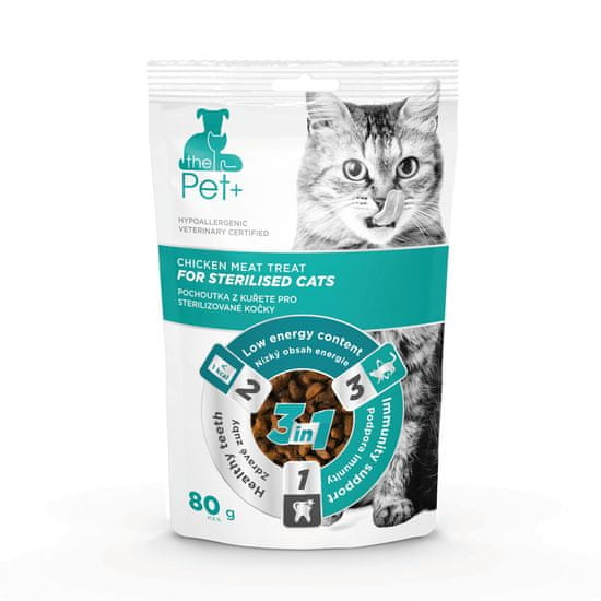 thePet+ cat Sterilised treat poslastica za mačke, 80 g