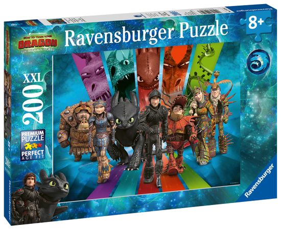 Ravensburger Kako izdresirati zmaja 3: Jahač zmaja 200 kosov XXL