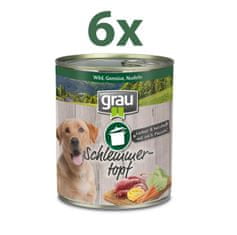 Grau konzerva psi divljač & povrće & tjestenina, 6x 800 g