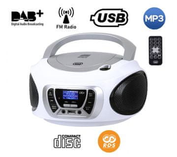Trevi CMP 510 Boombox CD player, bijeli